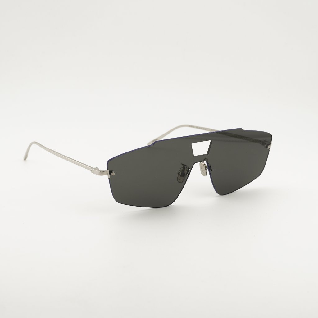 Berluti Bl40019u 16a Sunglasses Palladium Shield Frame, Grey Lenses